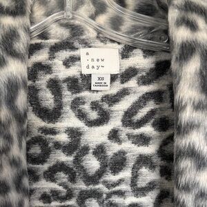 A New Day Black and White Animal Print Jacket